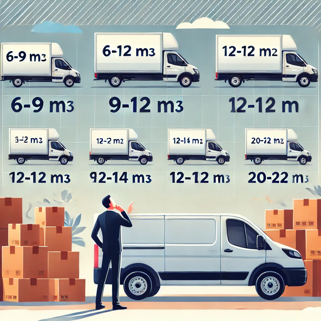 Choisir un utilitaire en fonction du volume à déménager